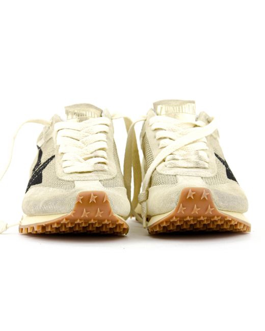 Golden Goose Deluxe Brand Metallic Running Marathon Lace-Up Sneakers