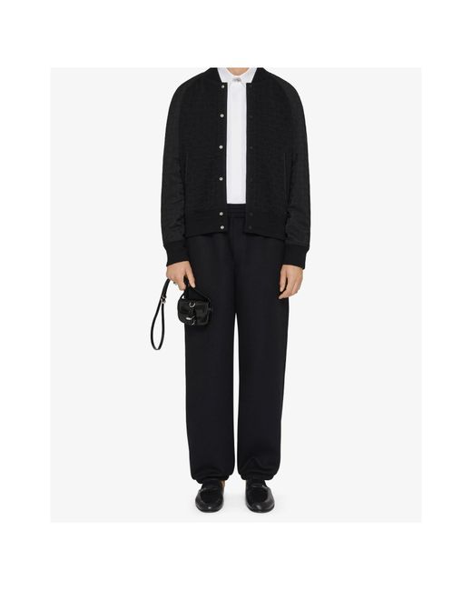 Givenchy Black Panelled Button-Up Jacket for men