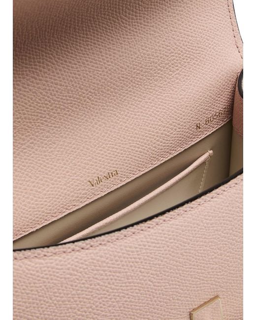 Valextra Pink Flap Shoulder Bag
