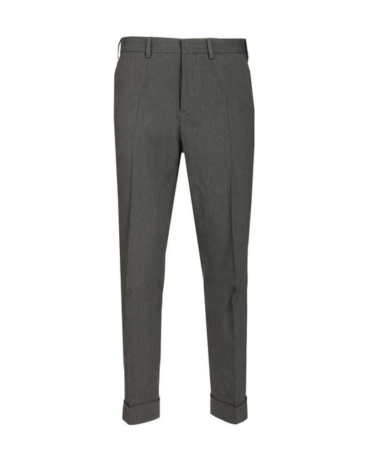 Dries Van Noten Gray Philip Cuffed Tailored Pants for men