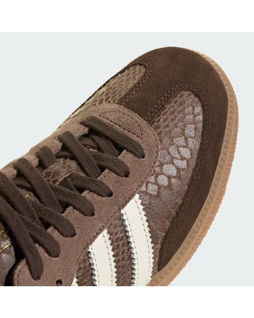 Adidas Originals Brown Samba Og Low-Top Sneakers for men