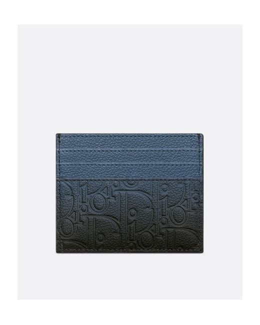 Dior Blue Card Holder for men