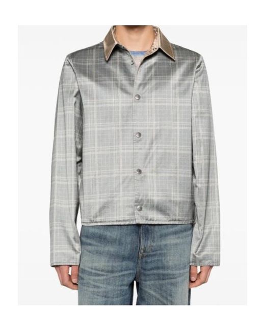 DIESEL Gray Reversible Casual Jacket for men