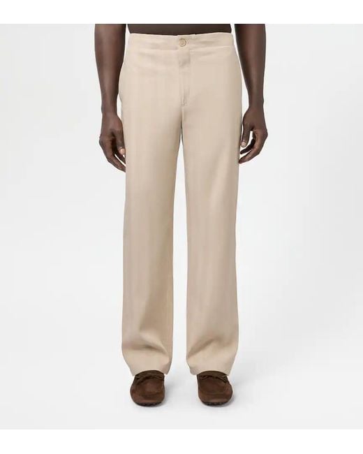 Tod's Natural Coulisse Drawstring Trousers for men