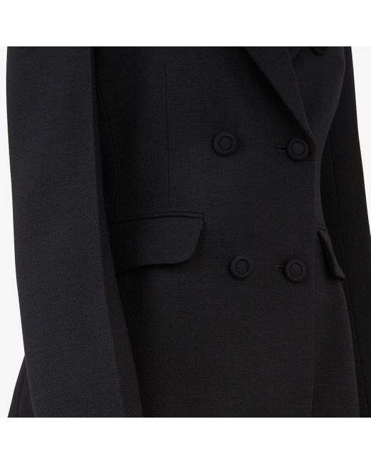 Fendi Black Double-Breasted Buttoned Jacket
