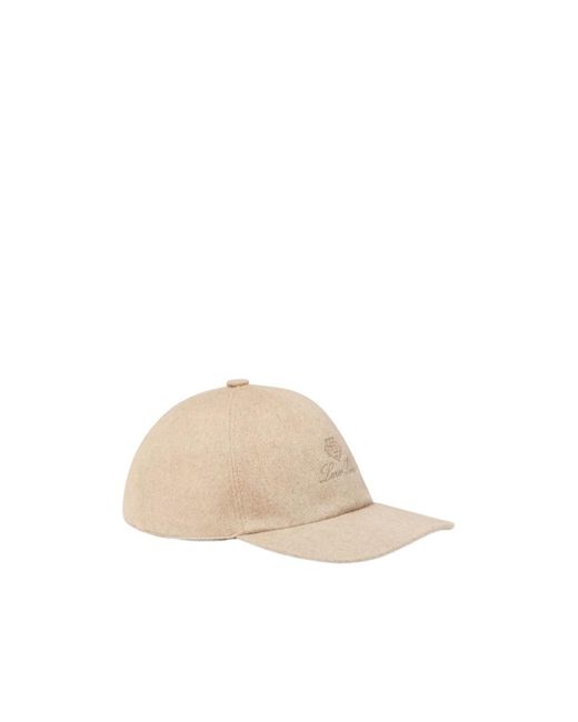 Loro Piana White Logo-Embroidered Wool Cap for men