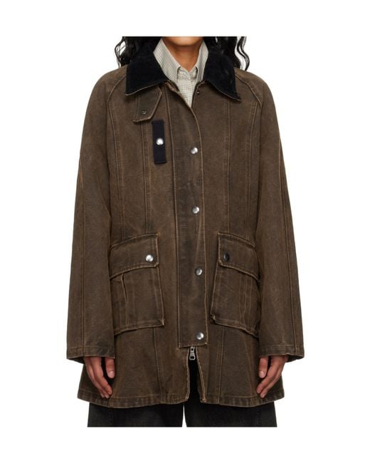 ANDERSSON BELL Brown Kerri Trapez Work Jacket for men