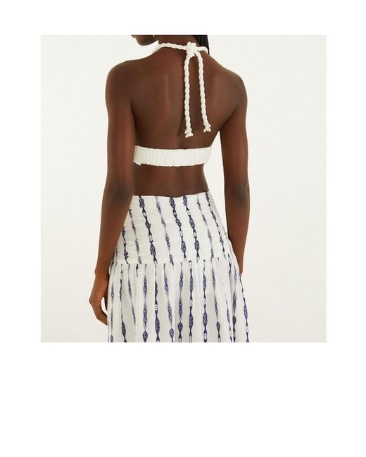 Farm Rio White Backless Top