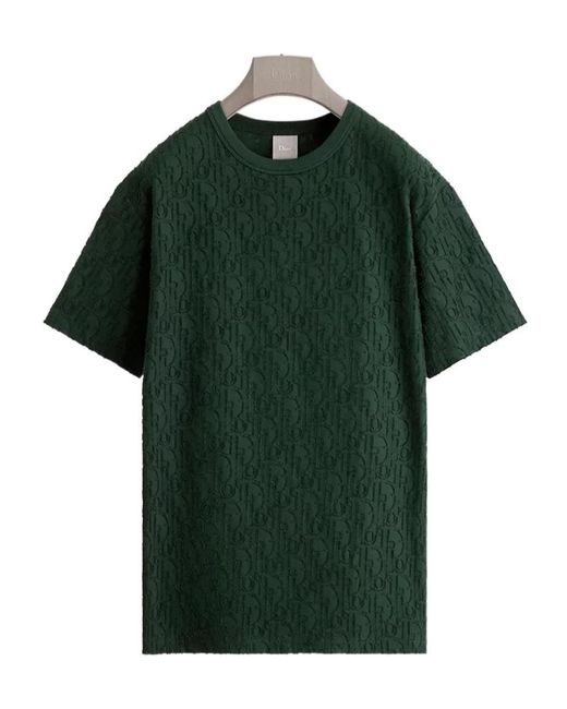 Dior Green Oblique T-Shirt, Relaxed Fit for men