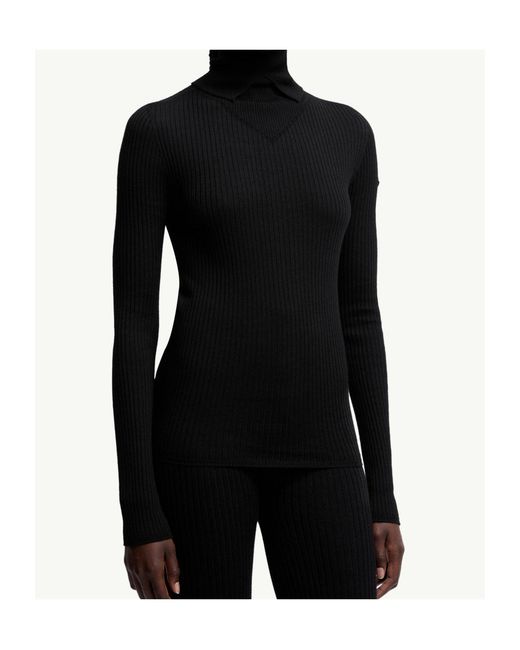 Moncler Black X Ee72 By Edward Enninful Wool Turtleneck Sweater