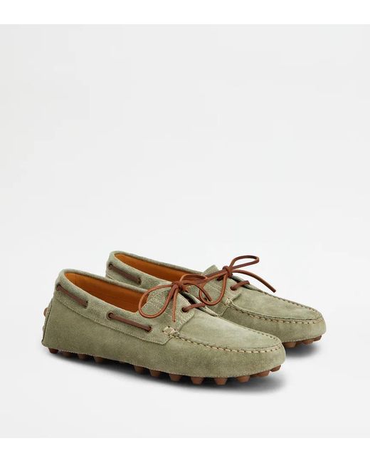 Tod's Gray Round-Toe Loafers for men