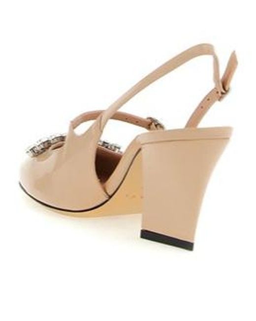 Jimmy Choo Natural 70Mm Belinda Crystal-Embellished Slingback Pumps