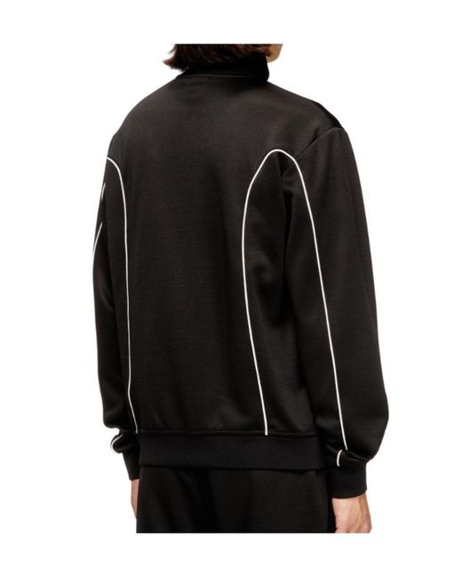 DIESEL Black Locking Do Track Sweatshirt for men