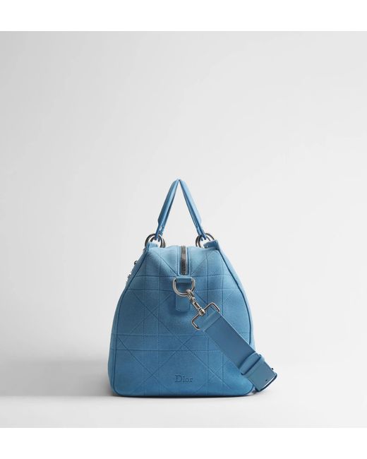 Dior Blue Zippered Shoulder Bag for men