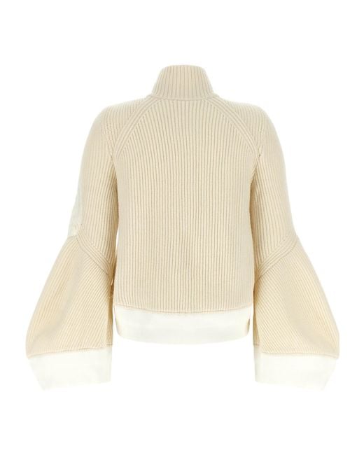 Sacai Natural Twill Knit Blouson