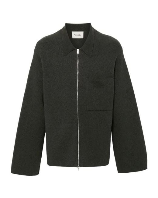 Nanushka Black Belmer Cardigan for men