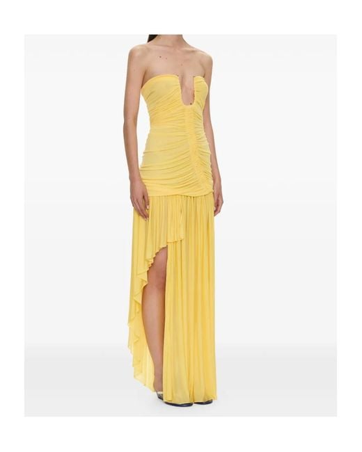 Christopher Esber Yellow Strapless Dress