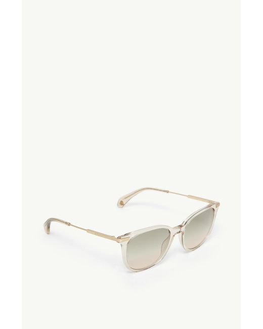 Moncler White Korra Oval Sunglasses for men