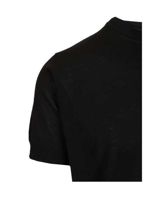 Vivienne Westwood Black Orb Embroidered Alex T-Shirt for men