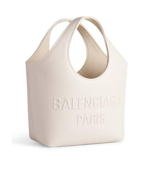 Balenciaga White Mary Kate Xs Tote Bag