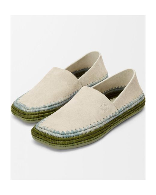 Loewe Green Rio Slipper for men