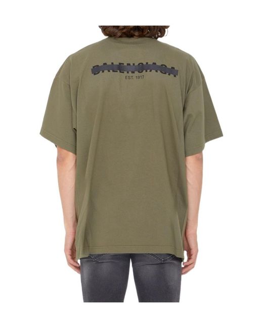Balenciaga Green Strike 1917 T-Shirt for men