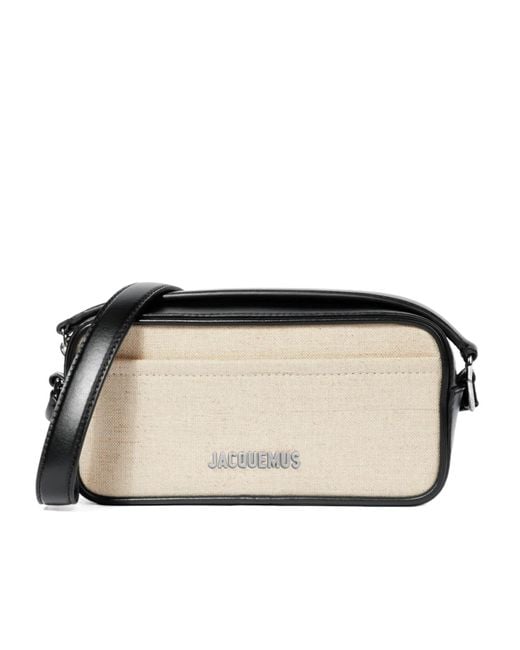 Jacquemus Black Zipper Shoulder Bag for men