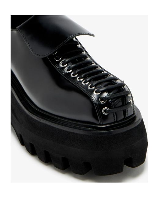 Alexander McQueen Black Sofa Lace-Up Sneakers