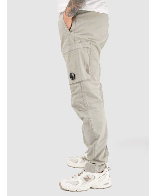 C P Company Gray Drawstring Casual Pants for men