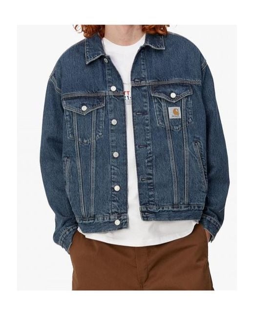 Carhartt Blue Helston Denim Jacket for men