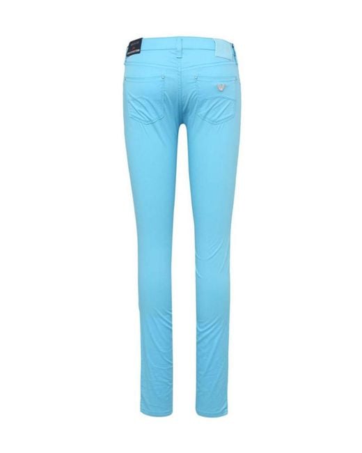 Armani Jeans Blue Slim Casual Pants