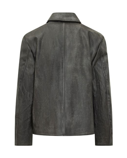 DIESEL Gray J-Hole Zipped Jacket for men