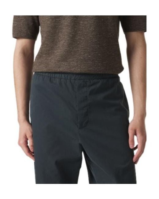 The Row Gray Cotton Straight Pants for men