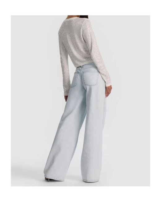 Alice + Olivia White Carson Embellished Cardigan