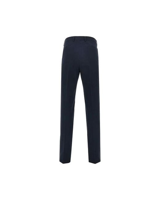 Brunello Cucinelli Blue Pleated Trousers for men