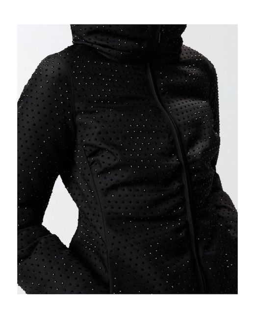 Pinko Black Nita Fully Embellished Short Padded Jacket
