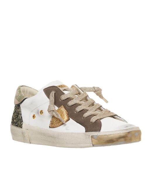 Philippe Model Multicolor Prsx Lace-Up Low-Top Casual Shoes