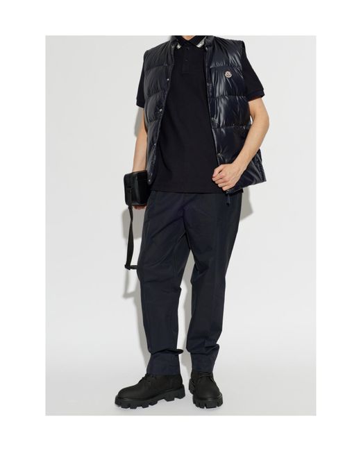Moncler Blue Vests for men