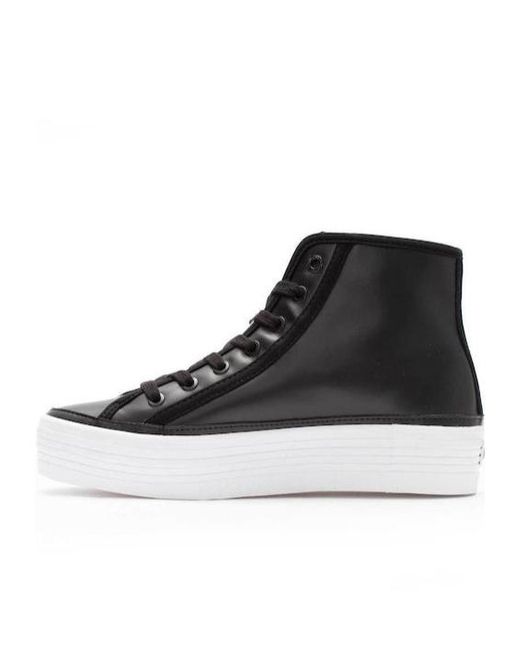 Calvin Klein Black High-Top Logo Sneakers