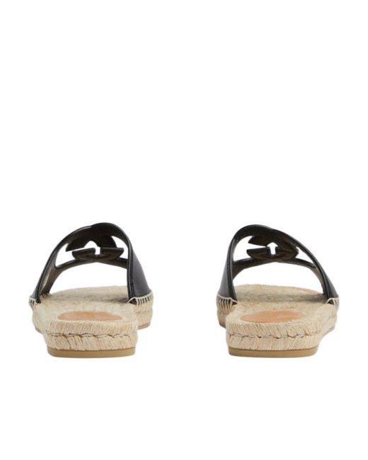 Gucci Black Carlos Gg Espadrilla Sandal for men