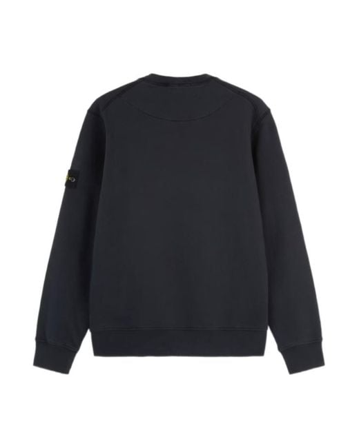 Stone Island Blue Regular-Fit Crewneck Sweatshirt With Raglan Sleeves for men