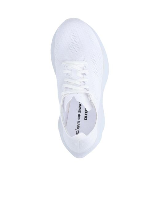 Comme des Garçons White X Mizuno Wave Rebellion Pro Sneakers