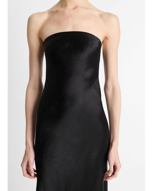 Vince Black Strapless Maxi Dress