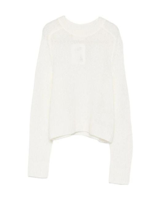 Lisa Yang White Long-Sleeved Sweater