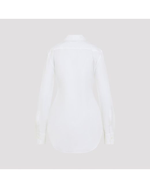 Jean Paul Gaultier White Embroidery Button Shirt