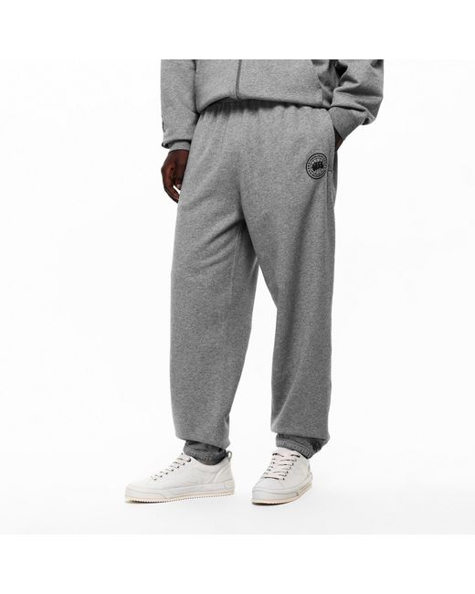 Canada Goose Gray Logo Closed Hem Fleece Joggers for men