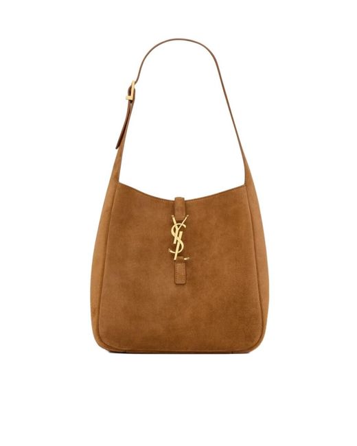 Saint Laurent Brown Le 5 À 7 Supple Small
