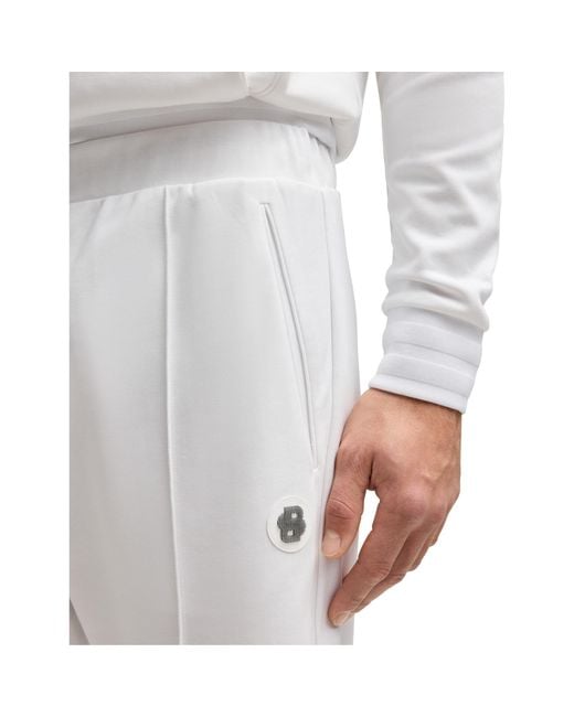 Boss White Solid Color Shorts for men
