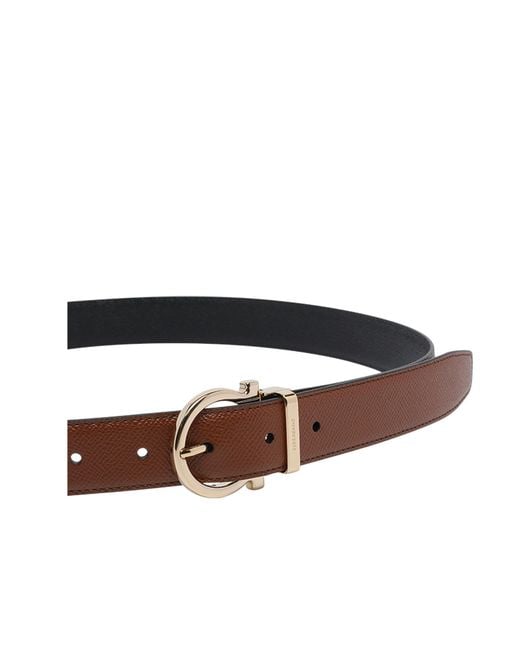 Ferragamo White Adjustable Belt for men