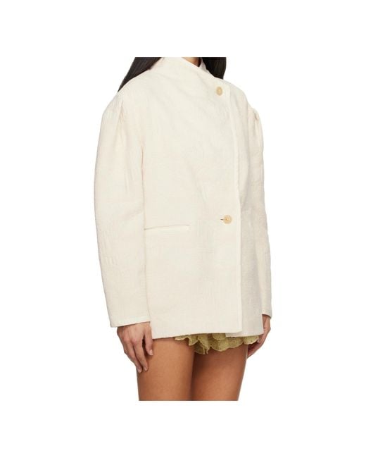 Isabel Marant White Uadie Coat